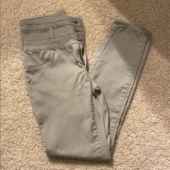 Grey high waisted pants - Picture 1 of 1